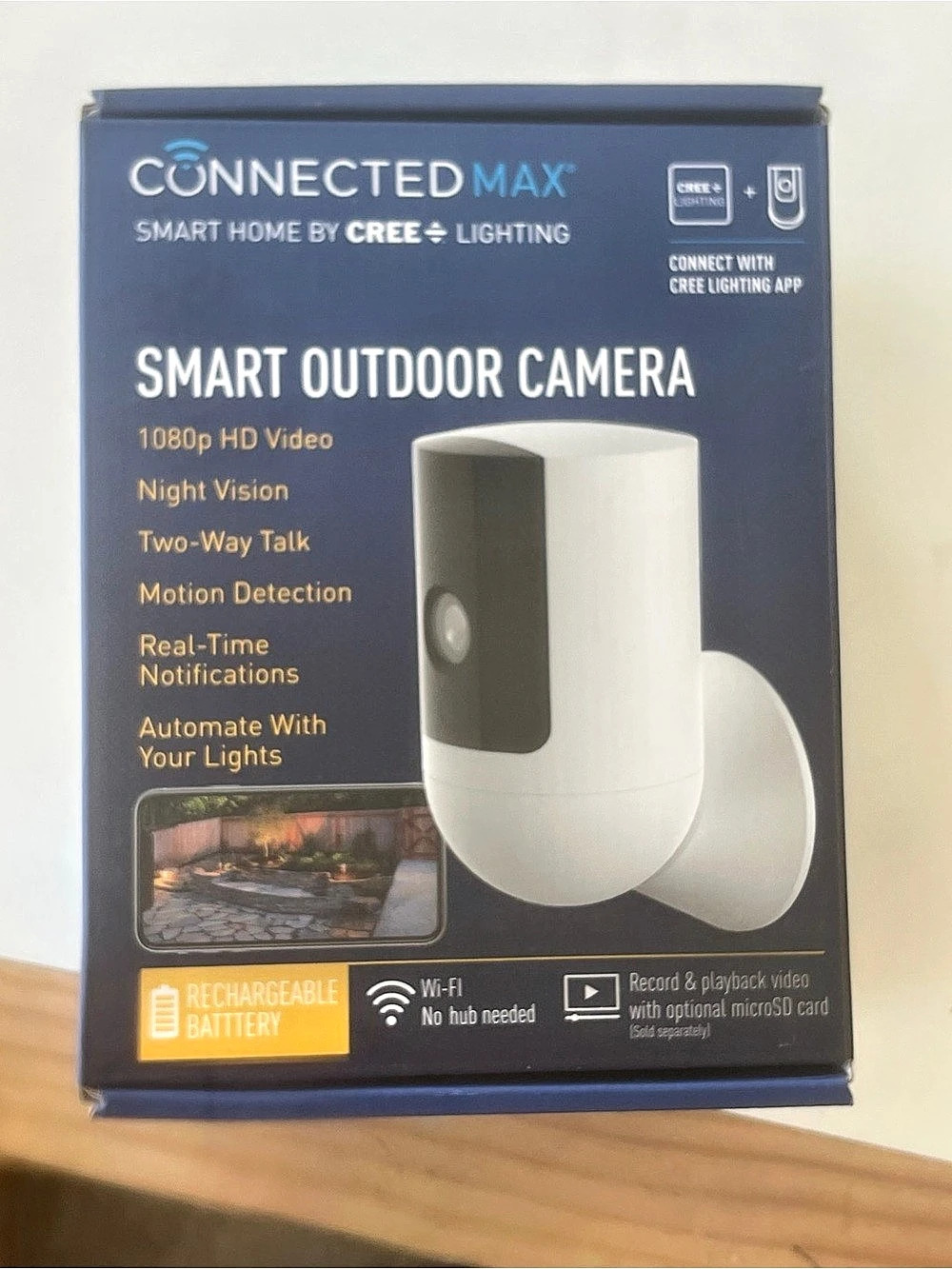 Connected Max Smart Outdoor Camera 1080p NWT